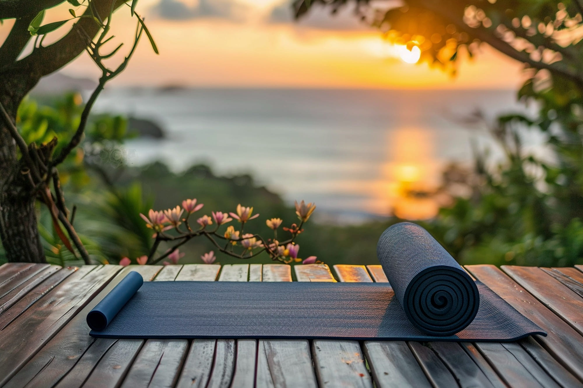 Yoga on beach